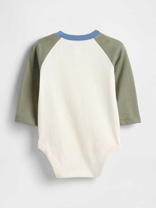 body raglan en coton bio « premiers coups de cœur de bébé »