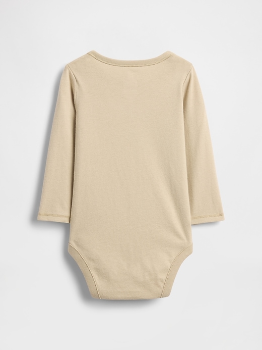 body en coton bio imprimé « premiers coups de cœur de bébé »