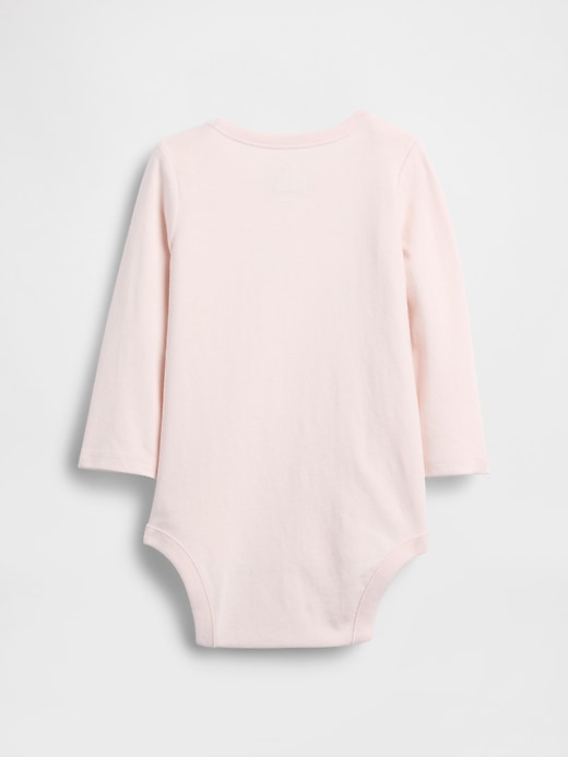 body en coton bio imprimé « premiers coups de cœur de bébé »