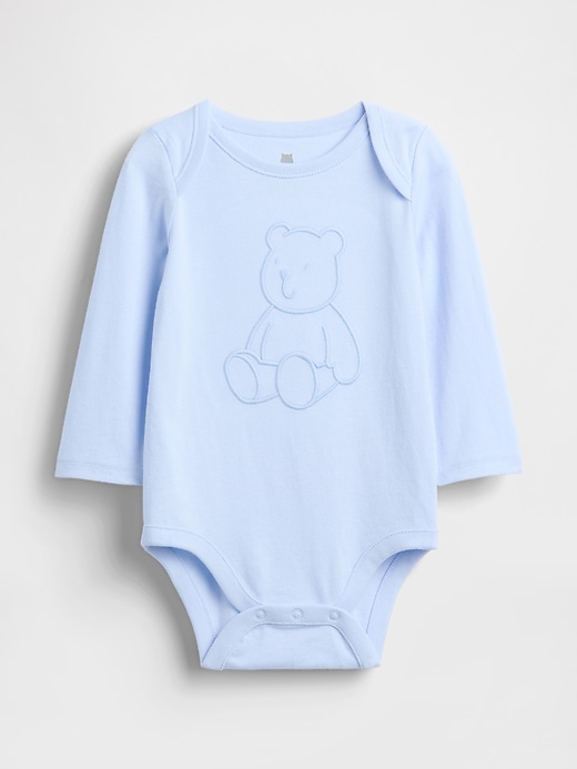 body en coton bio imprimé « premiers coups de cœur de bébé »