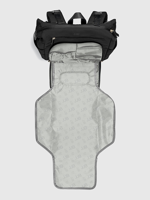 sac à dos à langer moderne jujube