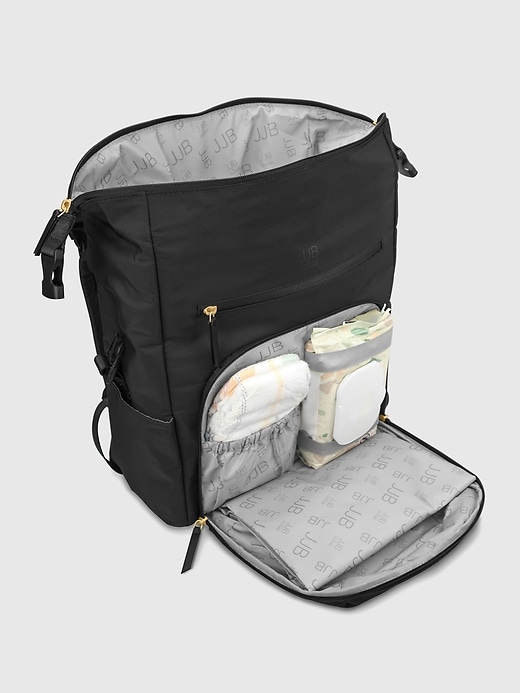 sac à dos à langer moderne jujube