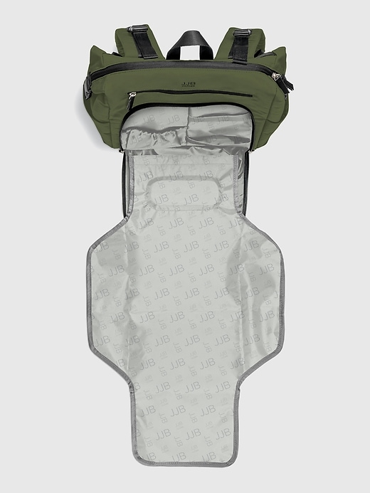 sac à dos à langer moderne jujube
