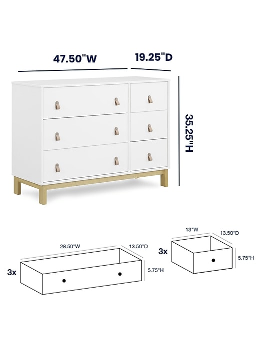 poignées babygap legacy pour commode à 6 tiroirs