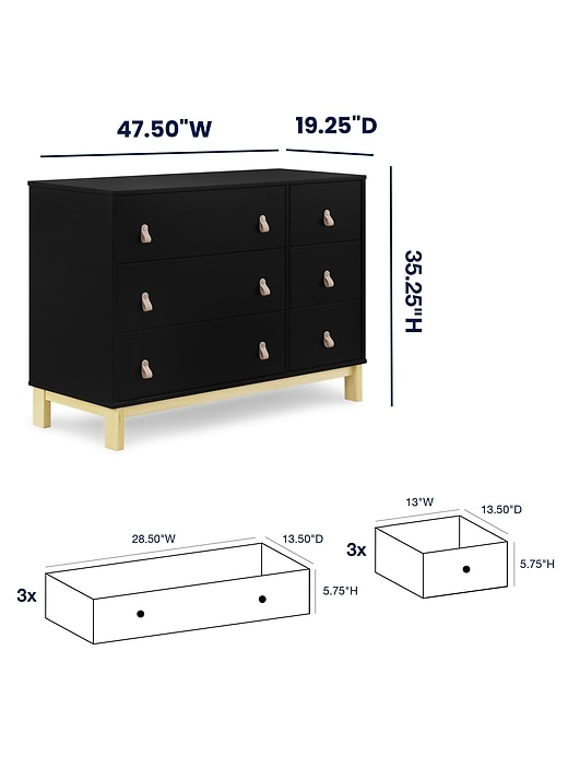 poignées babygap legacy pour commode à 6 tiroirs