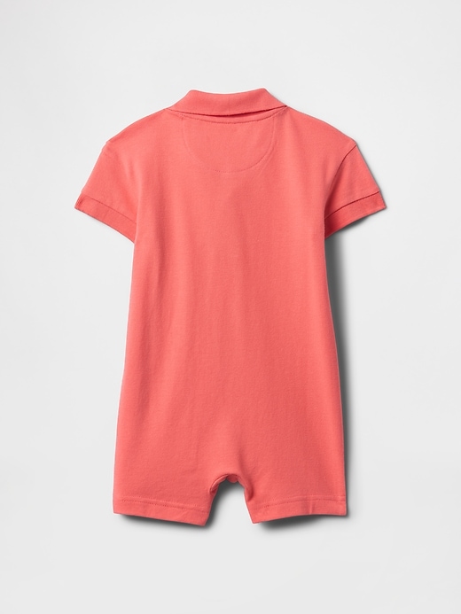 maillot de bain une pièce short baby piqué polo