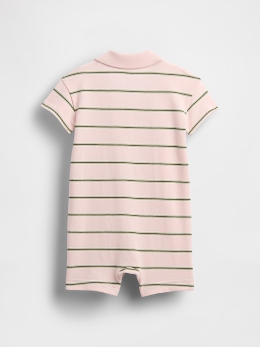 maillot de bain une pièce short baby piqué polo