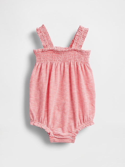 combinaison courte à smocks pour bébé