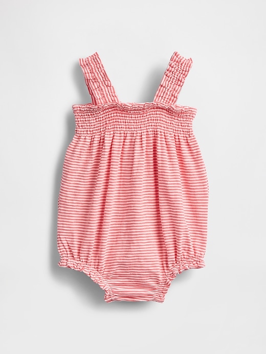 combinaison courte à smocks pour bébé