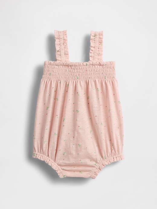 combinaison courte à smocks pour bébé