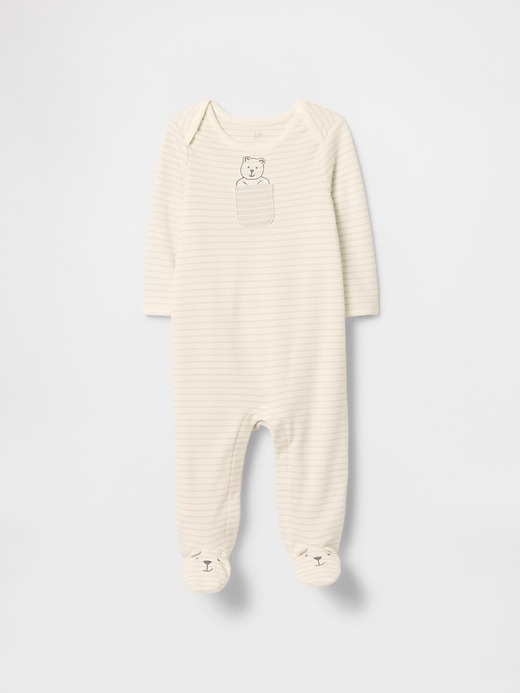 combinaison bébé first favorites en soie supima avec pieds