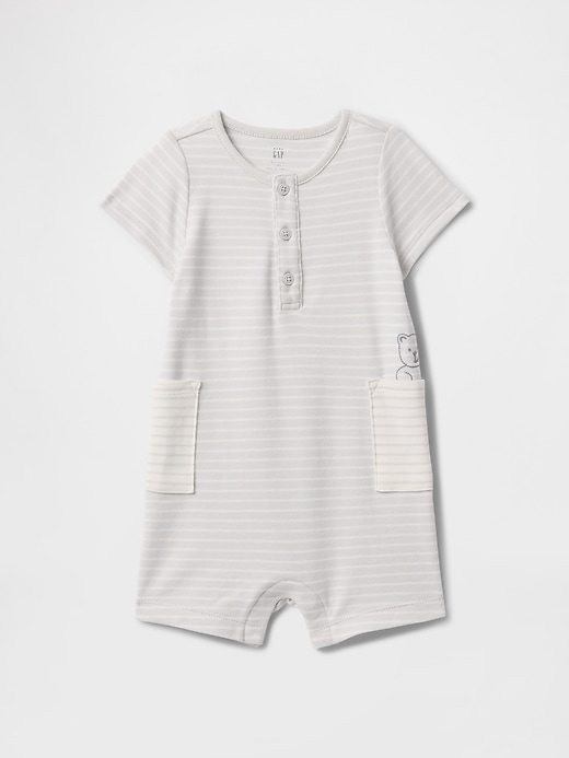combinaison courte à poche baby supima