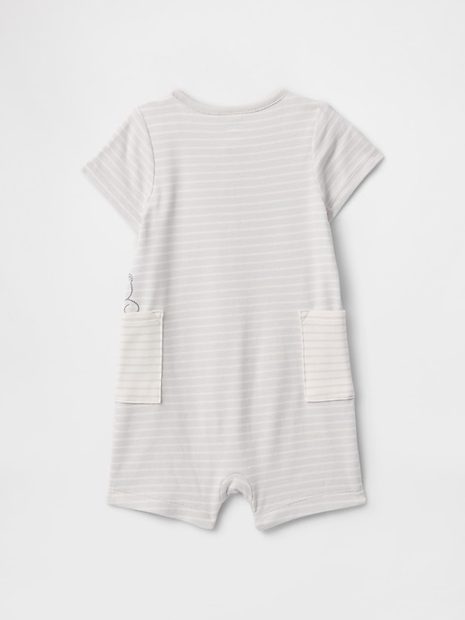 combinaison courte à poche baby supima