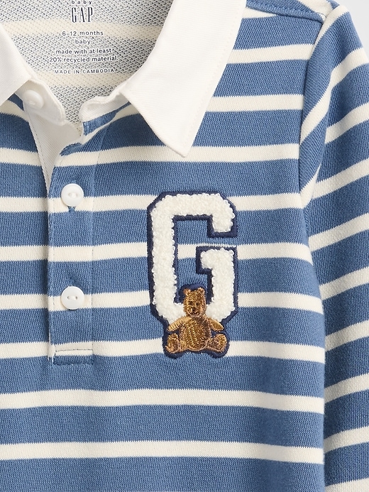 combinaison bébé vintagesoft à logo ours universitaire