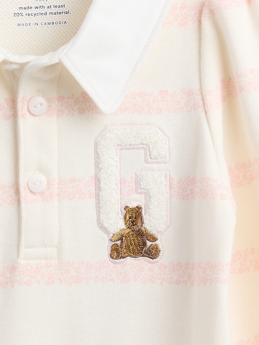 combinaison bébé vintagesoft à logo ours universitaire