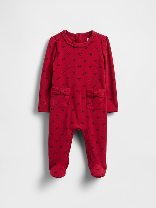 combinaison bébé softspun à poche nœud papillon