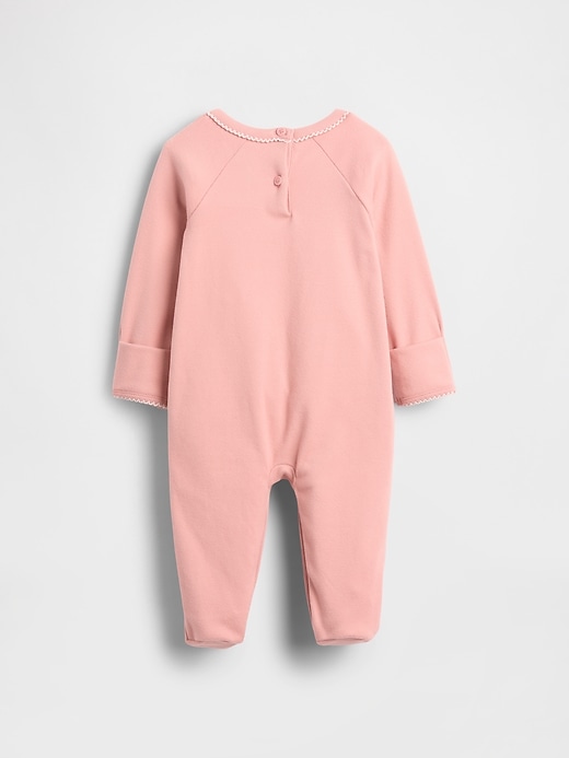 combinaison bébé softspun à poche cœur et pieds