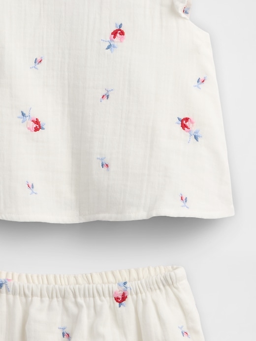 ensemble de vêtements pour bébé en gaze froissée
