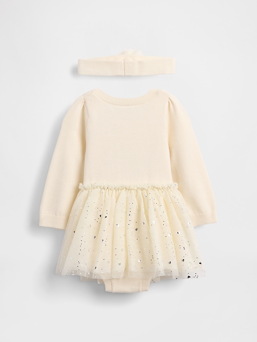 ensemble robe-body en tulle pour bébé