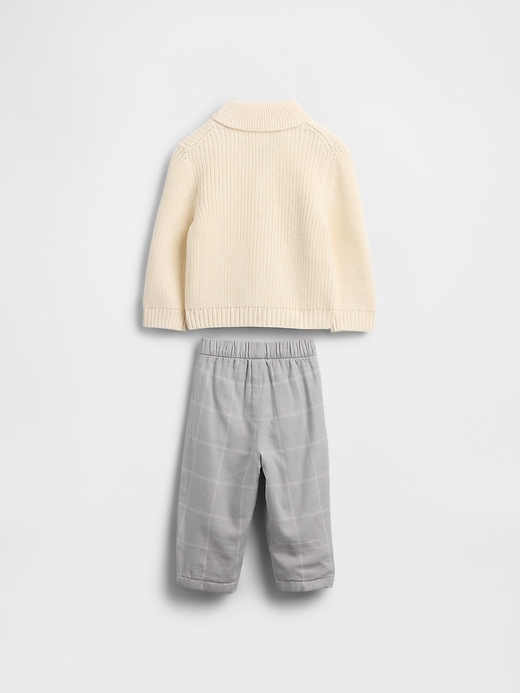 ensemble châle et cardigan pour bébé