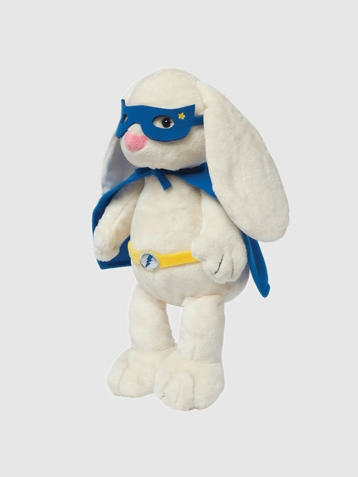 peluche lapin super-héros