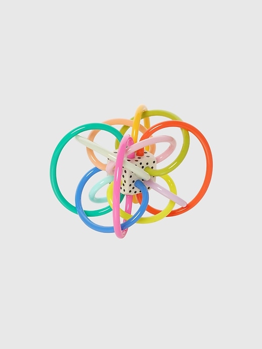 hochet et anneau de dentition sensoriel winkel colorpop
