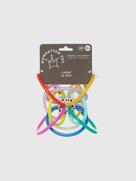hochet et anneau de dentition sensoriel winkel colorpop
