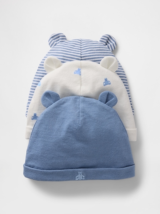 bonnet en coton biologique baby first favorites lot de 3