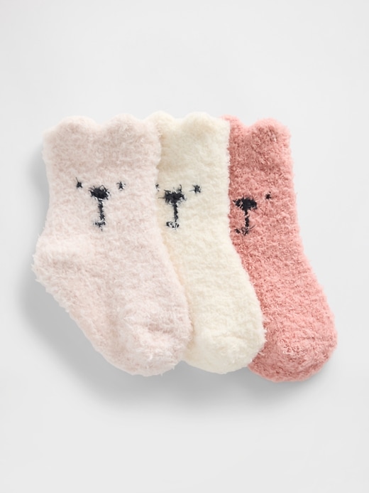 chaussettes bébé ours confortables paquet de 3