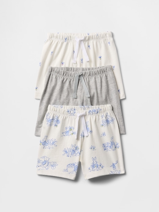 short en coton biologique baby peter rabbit first favorites paquet de 3
