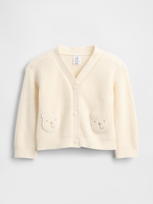 gilet à poches pour bébé ours