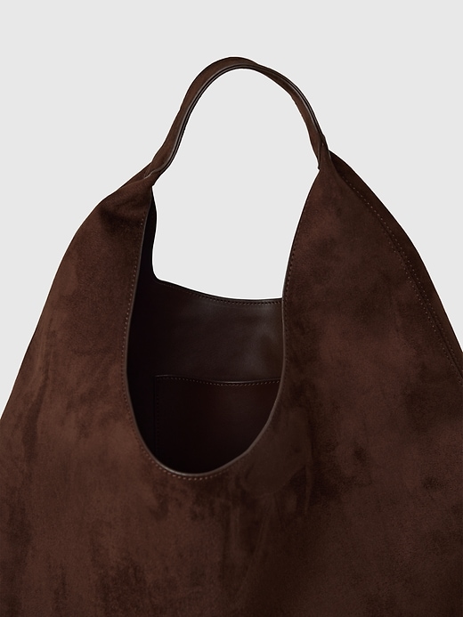 sac cabas souple en daim végétalien