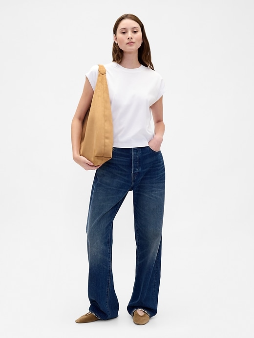 sac cabas souple en daim végétalien