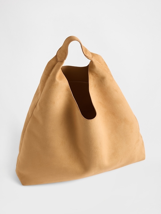 sac cabas souple en daim végétalien