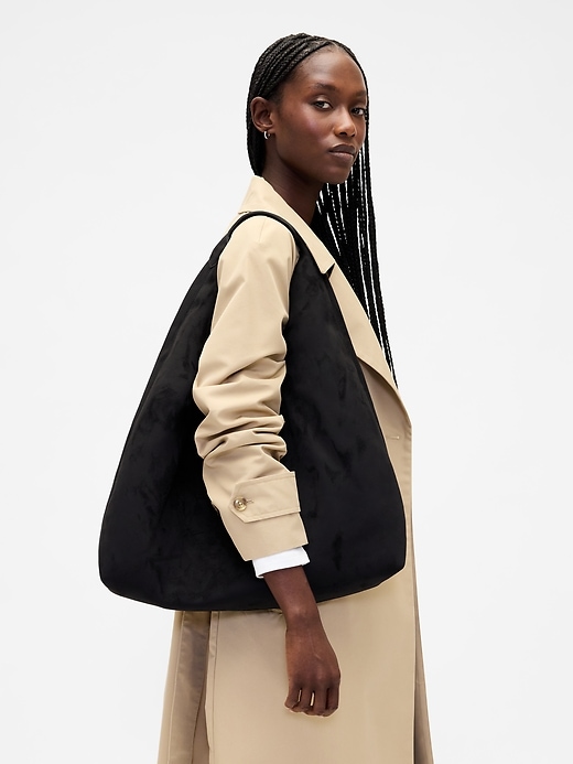 sac cabas souple en daim végétalien