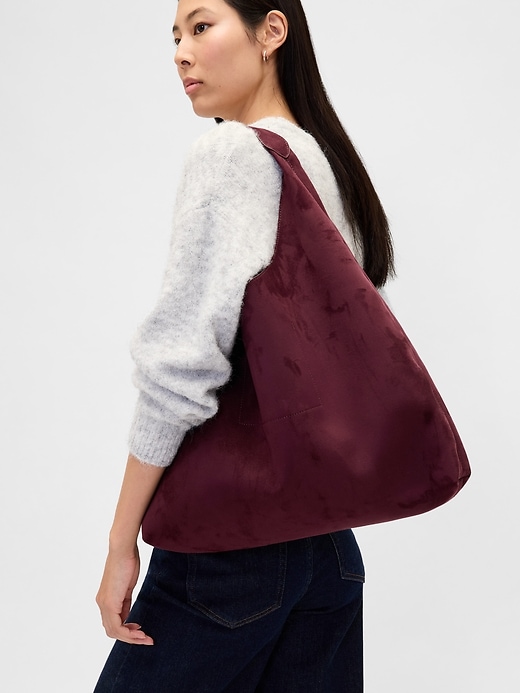sac cabas souple en daim végétalien
