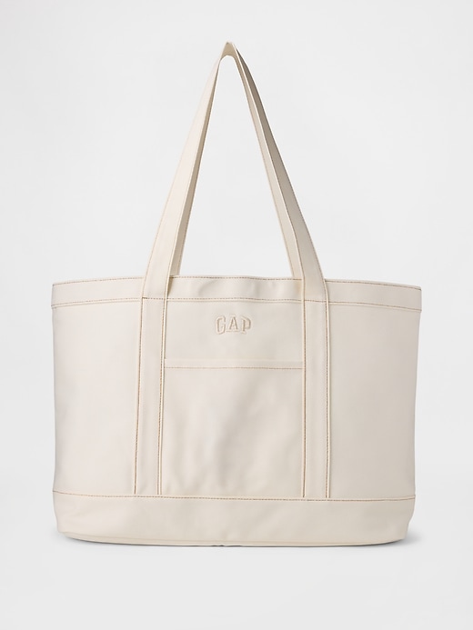 sac fourre-tout en denim avec logo gap