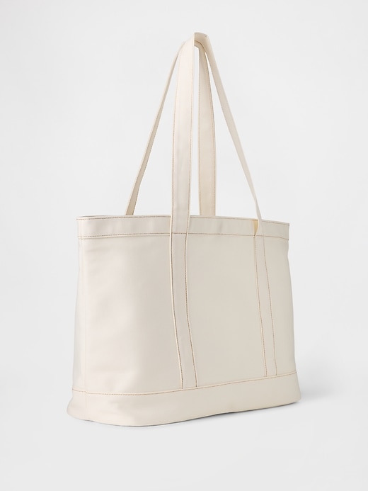 sac fourre-tout en denim avec logo gap