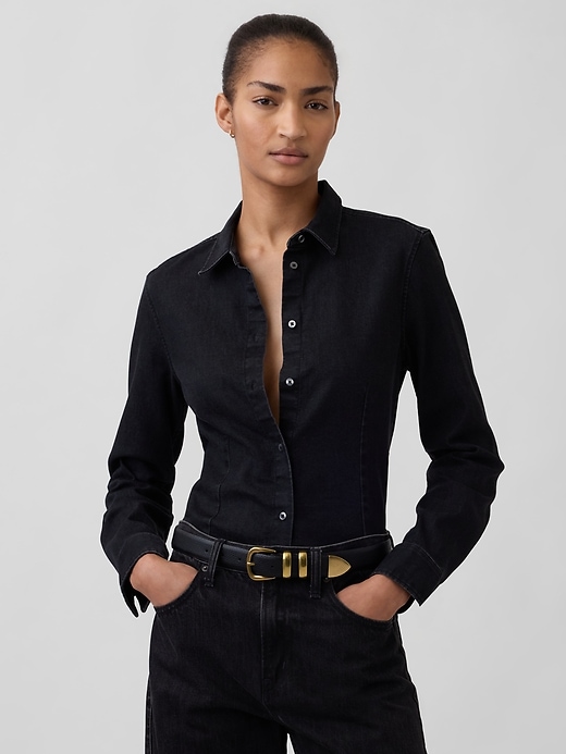ceinture en cuir grainé