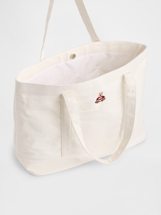 sac fourre-tout en denim avec logo brannan bear