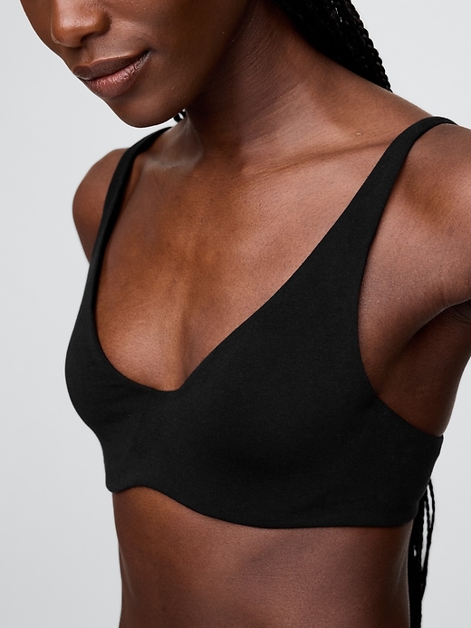 soutien-gorge non doublé en coton stretch biologique