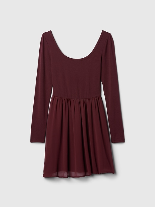 robe courte en matières mixtes