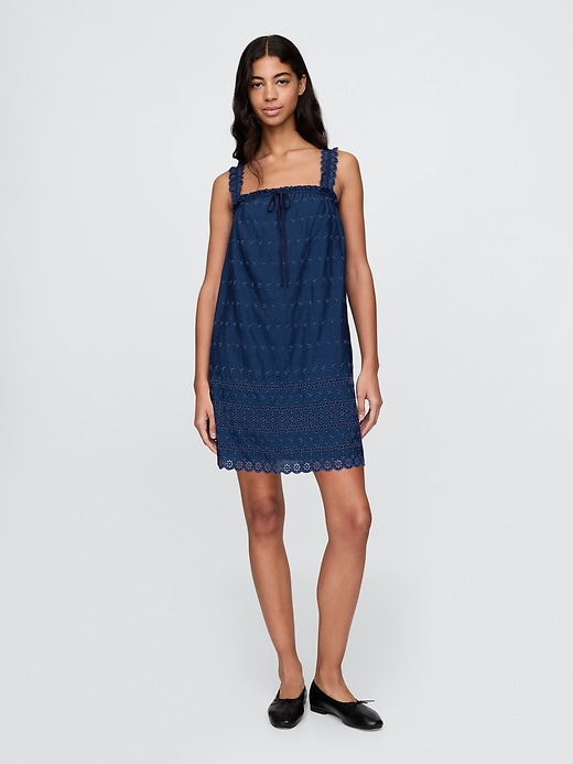 robe courte à œillets gap × dÔen