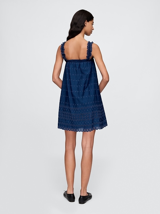 robe courte à œillets gap × dÔen