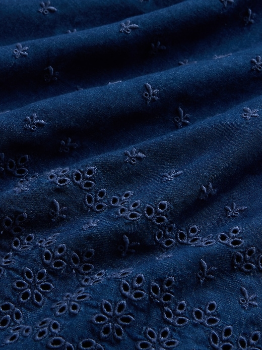 robe courte à œillets gap × dÔen