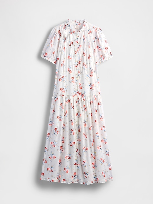 robe midi fleurie à plis gap × dÔen