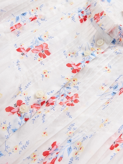 robe midi fleurie à plis gap × dÔen
