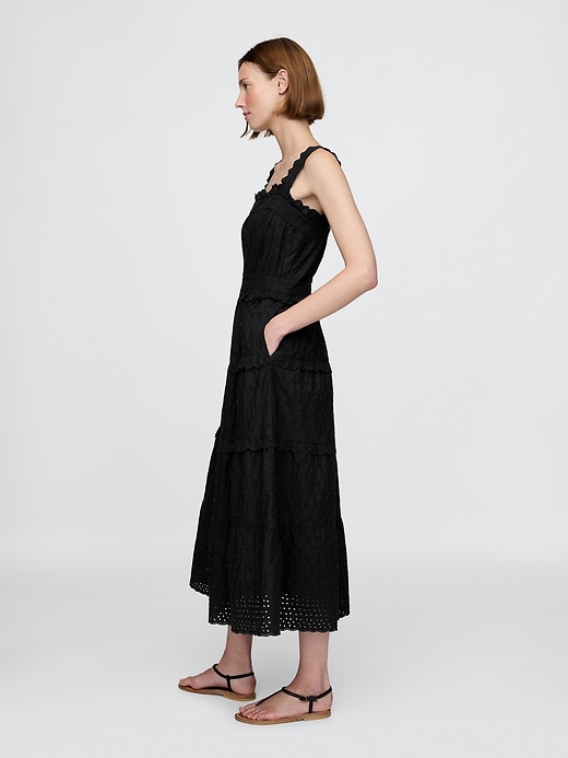 robe midi à œillets gap × dÔen