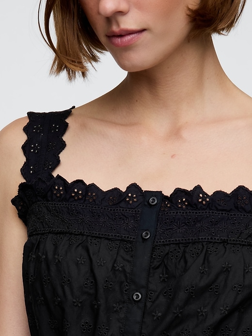 robe midi à œillets gap × dÔen