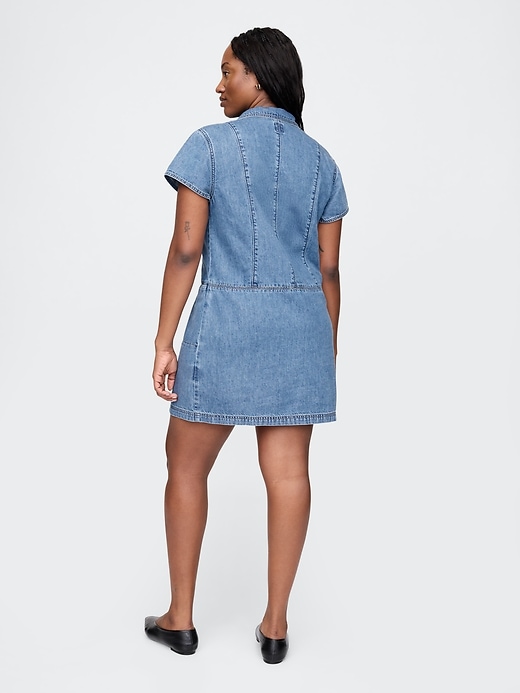 robe courte en denim ultra-doux